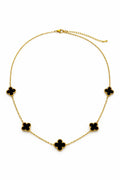 Black clover necklace